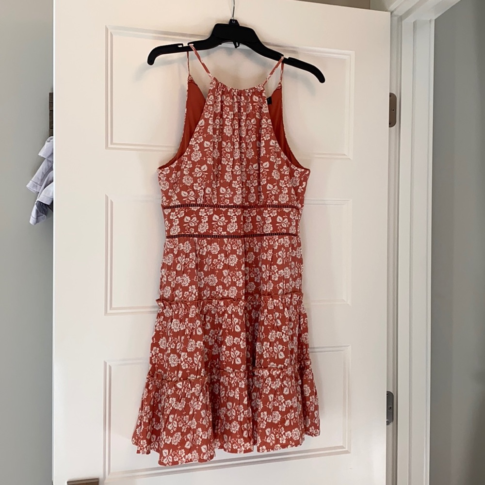 Peach Halter Dress